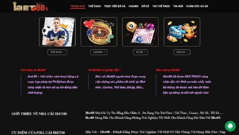 IBet88 &ndash; Top 10 nh&agrave; c&aacute;i uy t&iacute;n c&aacute; cược đỉnh cao h&agrave;ng đầu thế giới