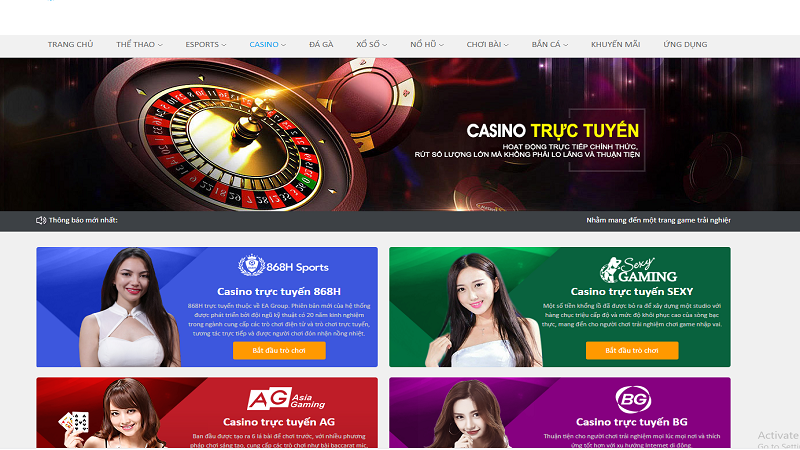 V868 &ndash; Đỉnh cao nh&agrave; c&aacute;i c&aacute; cược trực tuyến uy t&iacute;n số 1