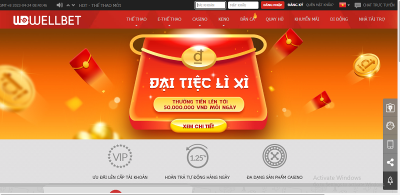 Wellbet - Nh&agrave; c&aacute;i c&aacute; cược si&ecirc;u đỉnh v&agrave; cực chất hiện nay