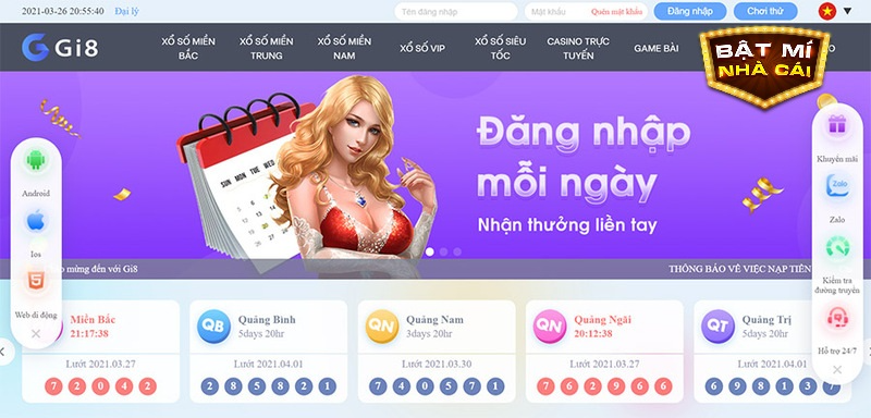 Gi8 &ndash; Nh&agrave; c&aacute;i l&ocirc; đề online si&ecirc;u uy t&iacute;n với tỷ lệ cược 1 ăn 99